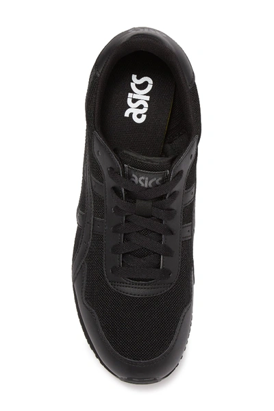 Shop Asics Tiger Runner Sneaker In Black/blac