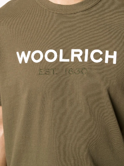 Shop Woolrich Logo T-shirt