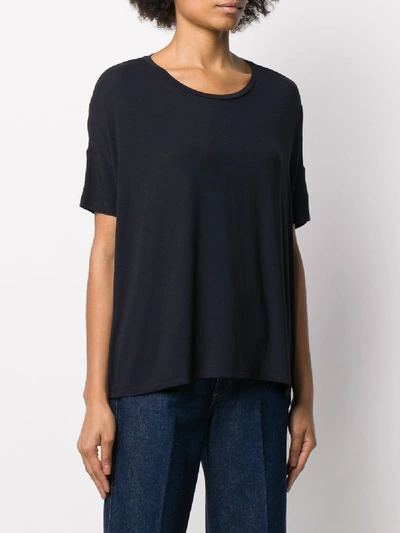Shop Majestic Loose-fit T-shirt In Blue