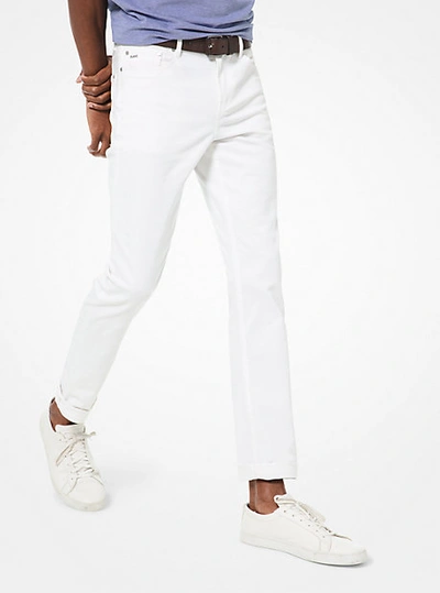 Michael Kors Parker Slim Fit Jeans In White In White