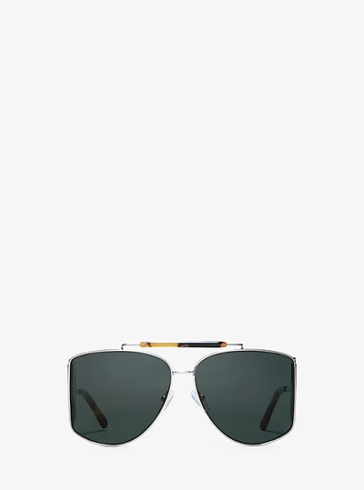 Shop Michael Kors Nash Sunglasses In Green