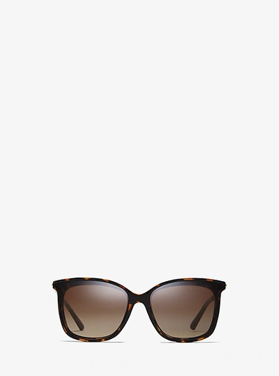 Shop Michael Kors Zermatt Sunglasses In Brown