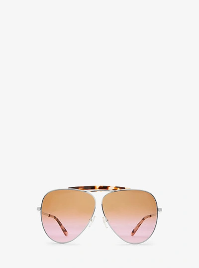 Shop Michael Kors Bleecker Sunglasses In Pink