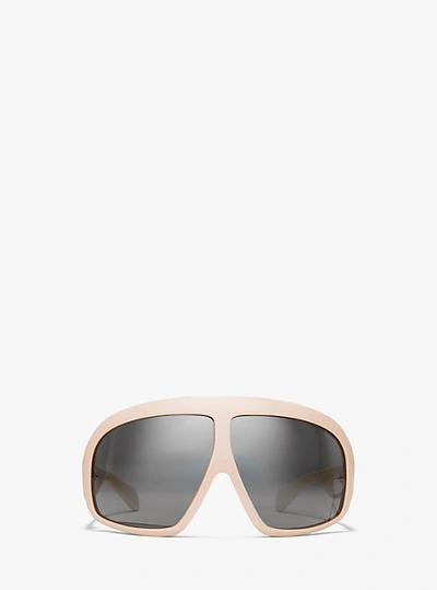 Shop Michael Kors Grove Sunglasses In Silver