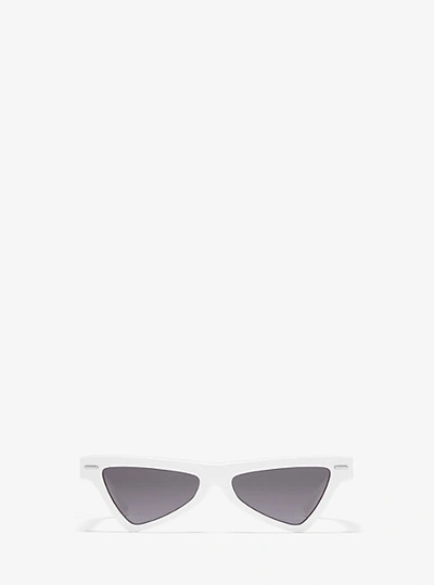 Shop Michael Kors Maddox Sunglasses In White