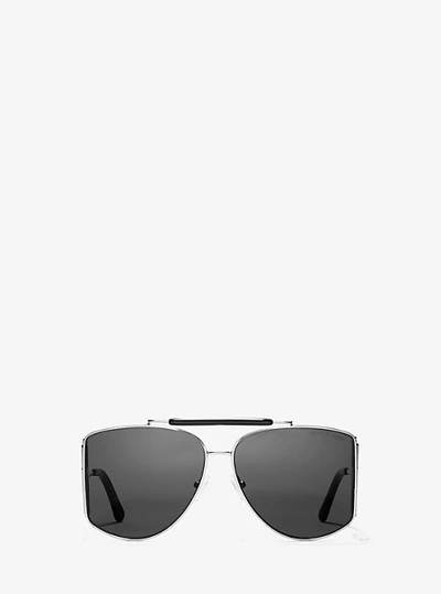 Shop Michael Kors Nash Sunglasses In Silver