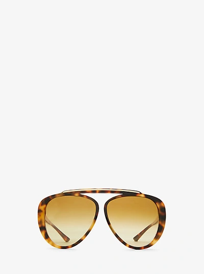 Shop Michael Kors Grove Sunglasses In Brown