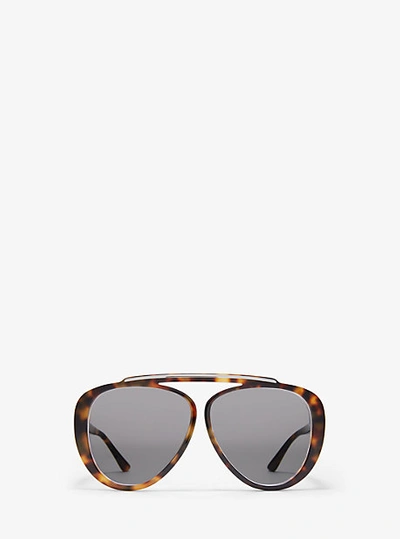Shop Michael Kors Grove Sunglasses In Brown