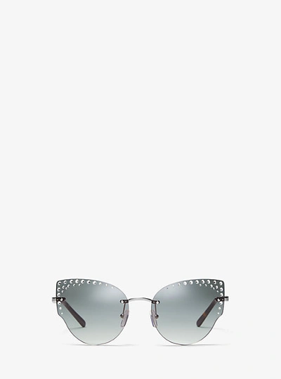 Shop Michael Kors St. Anton Sunglasses In Silver