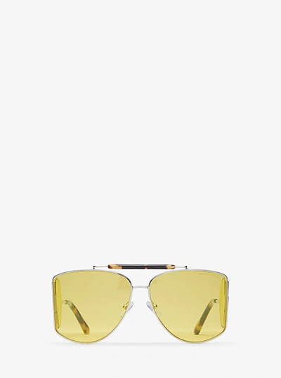 Shop Michael Kors Nash Sunglasses In Yellow