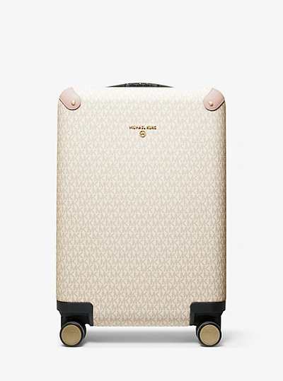 Shop Michael Kors Logo Suitcase In Pink