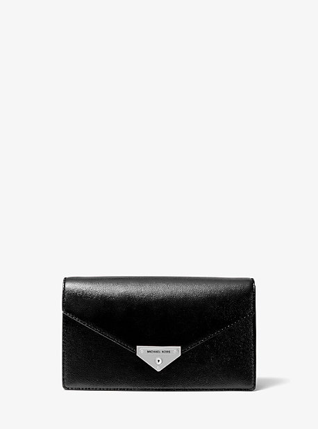 leather envelope clutch