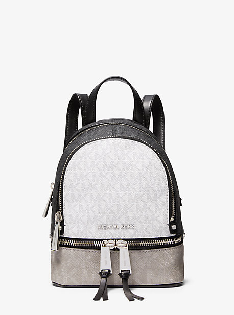 michael kors mini backpack white