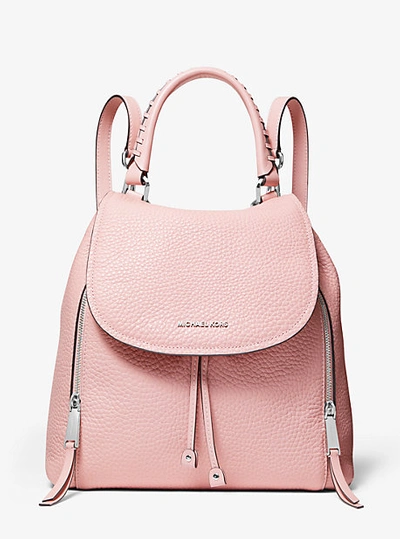 Michael Kors Viv Large Leather Backpack In Pink | ModeSens