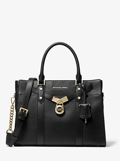 Michael Kors Hamilton Large Leather Satchel, ModeSens