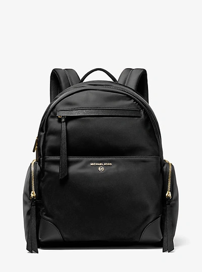 Shop Michael Kors Prescott Large Nylon Gabardine Backpack In Black