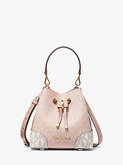 MICHAEL Michael Kors Mercer Gallery Bucket Bag in Pink