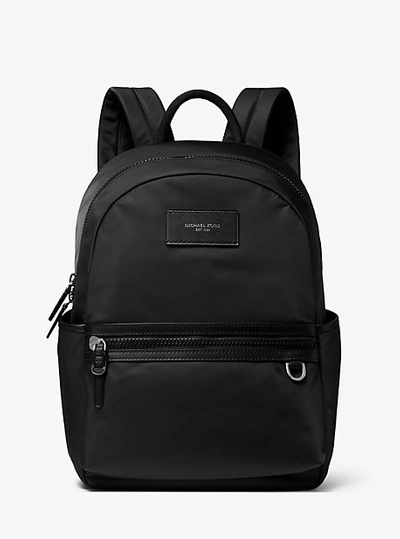 Shop Michael Kors Brooklyn Nylon Gabardine Backpack In Black