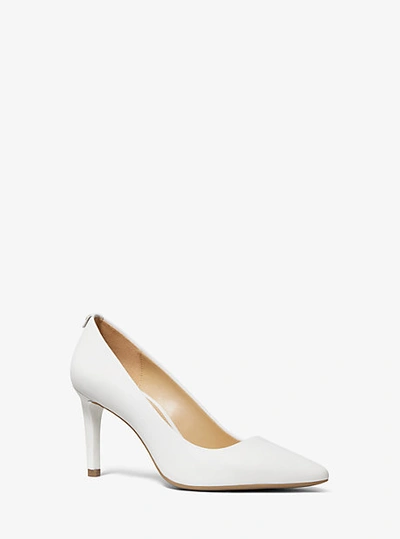 Shop Michael Kors Dorothy Flex Leather Pump In White