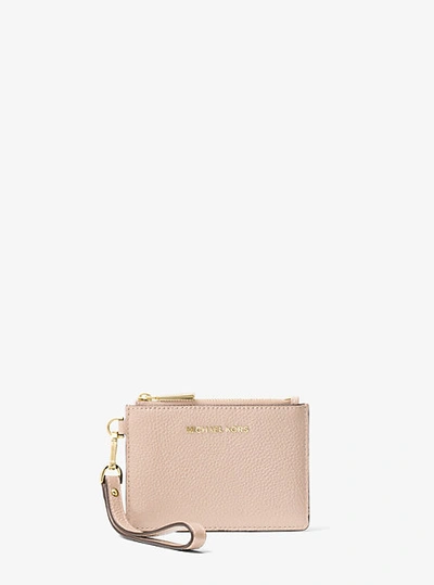 Shop Michael Kors Leather Coin Purse In Pink
