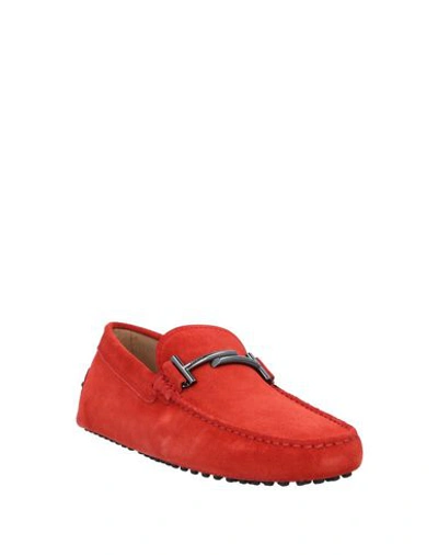 Tod's Loafers In Red