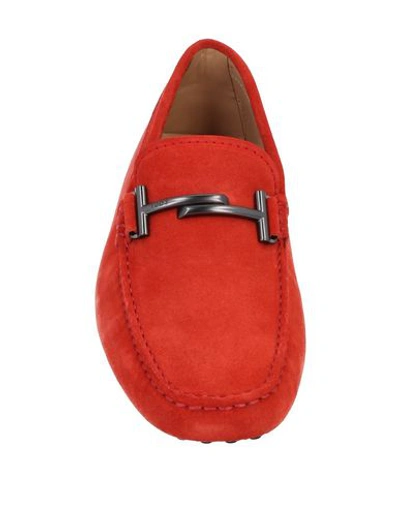 Tod's Loafers In Red
