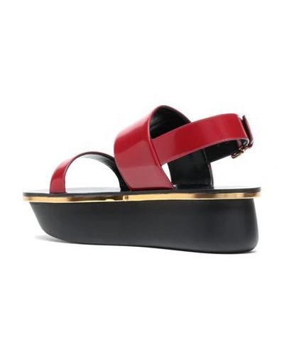 Shop Marni Woman Sandals Red Size 9 Soft Leather