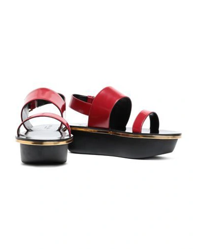 Shop Marni Woman Sandals Red Size 9 Soft Leather