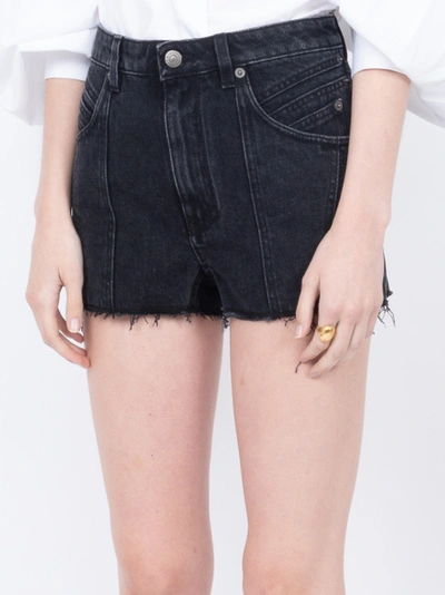 Shop Givenchy Raw Edge Denim Shorts