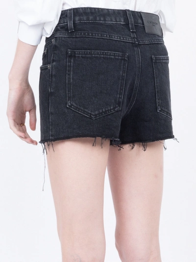 Shop Givenchy Raw Edge Denim Shorts