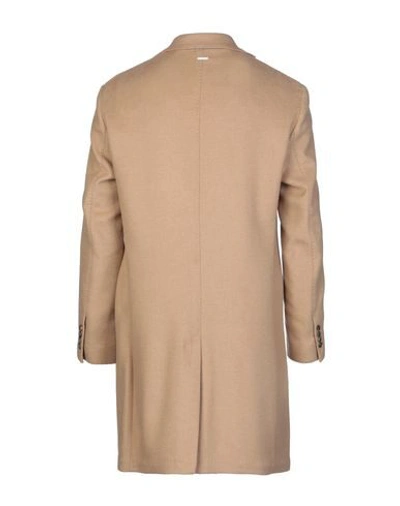 Shop Aglini Coats In Sand