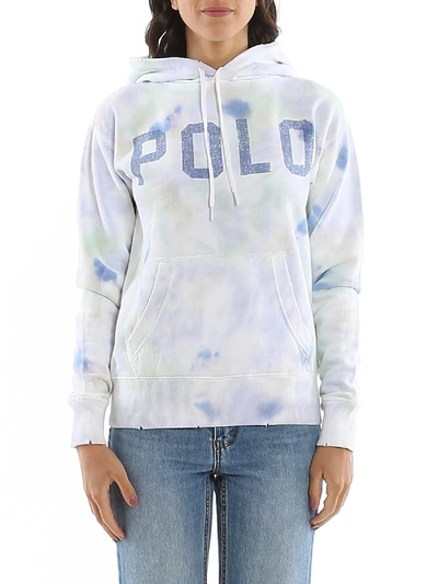 Shop Polo Ralph Lauren Multicolor Tie-dye Hoodie