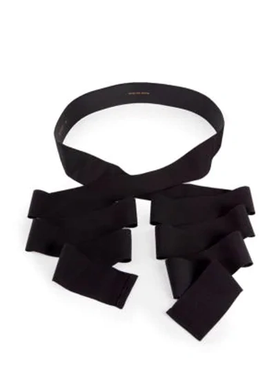 Shop Dries Van Noten Grosgrain Ribbon Belt In Black