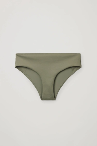 Shop Cos Brazilian-fit Bikini Bottoms In Green
