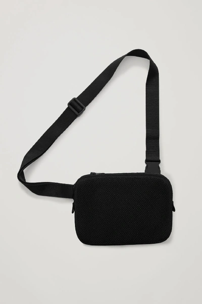 Shop Cos Knitted Crossbody Pouch In Black
