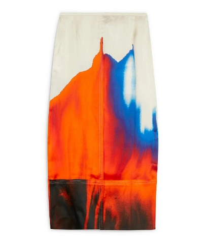 Shop Colville Multi-dye Panelled Skirt In Aquarelle