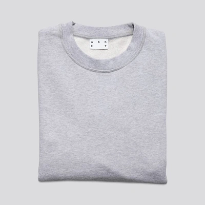 Shop Asket The Sweatshirt Grey Melange