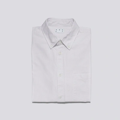Shop Asket The Oxford Shirt Light Grey