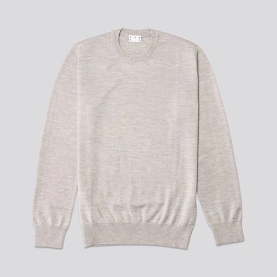 Shop Asket The Merino Sweater Light Grey