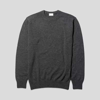 Shop Asket The Cashmere Sweater Charcoal Melange