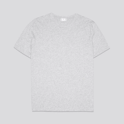 Shop Asket The Lightweight T-shirt Grey Melange