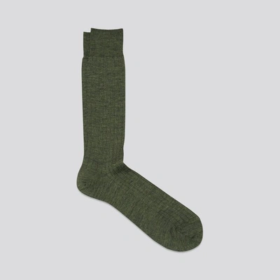 Shop Asket The Merino Sock Dark Green