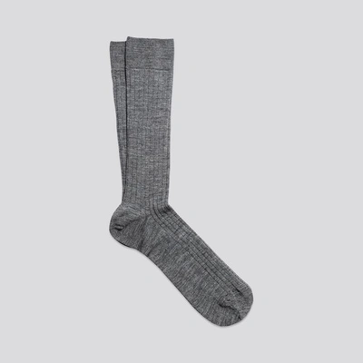 Shop Asket The Merino Sock Charcoal Melange