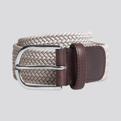 Shop Asket The Braided Elastic Belt Beige