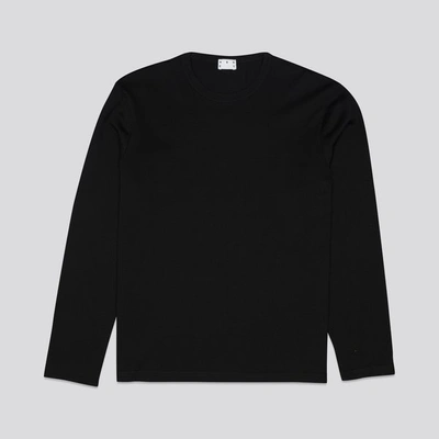 Shop Asket The Long Sleeve T-shirt Black