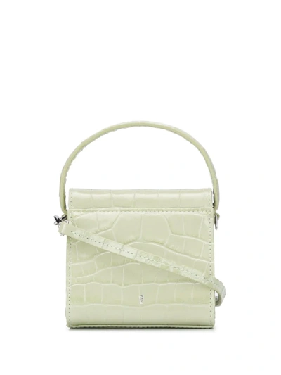 Shop Gu_de Crocodile-embossed Mini Bag In Green