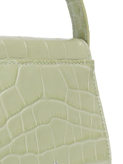 Shop Gu_de Crocodile-embossed Mini Bag In Green