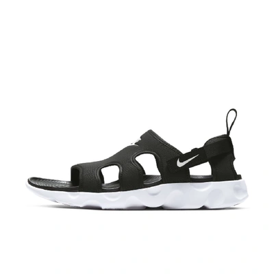 Shop Nike Owaysis Men's Sandals In Black,white