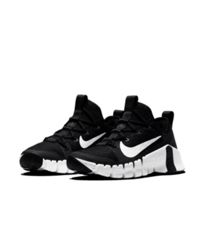 Shop Nike Women's Free Metcon 3 Training Sneakers From Finish Line In Black, White