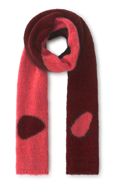 Shop Paloma Wool Coco Ying Yang Knitted Scarf In Pink